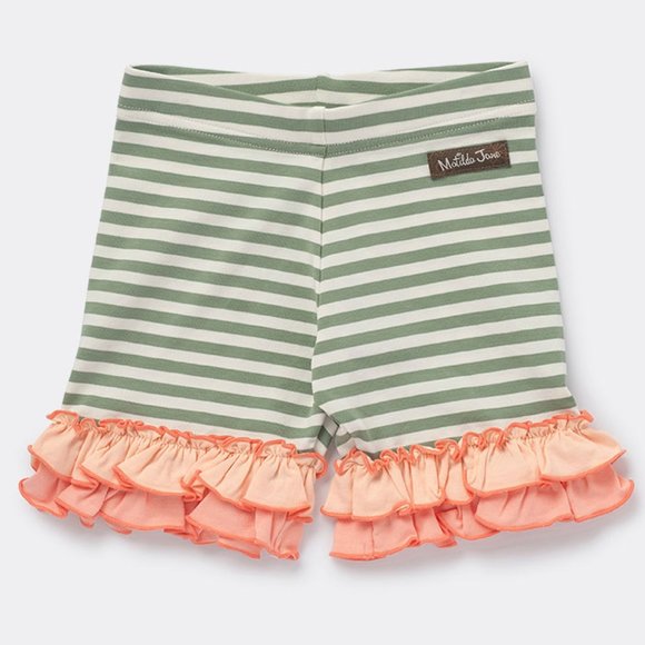 Matilda Jane Smocked Floral Top w/ Knit Shorties - Picture 3 of 5